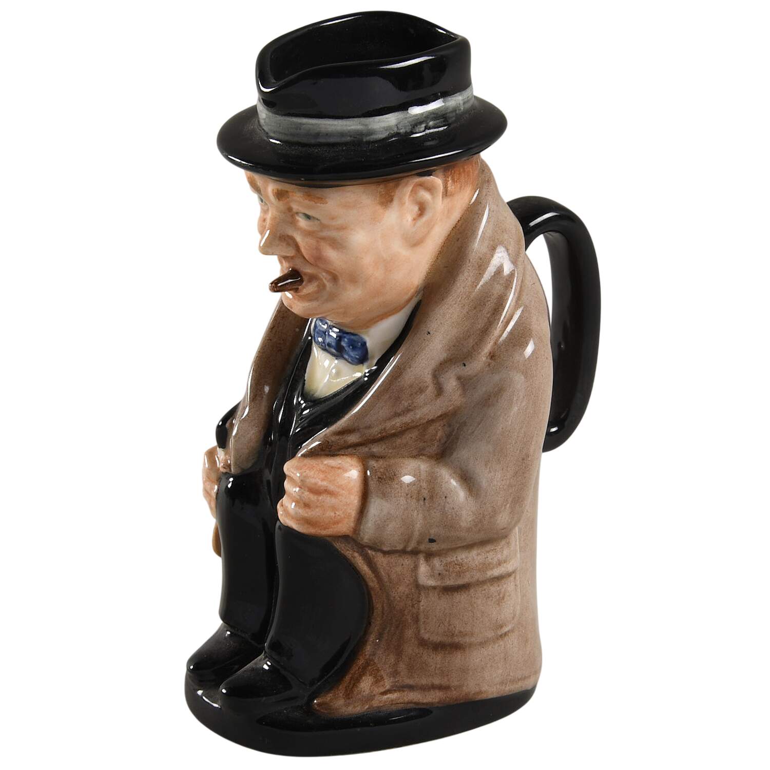 Character Toby Jug Winston Churchill-Medium - No Box by Royal Doulton-1