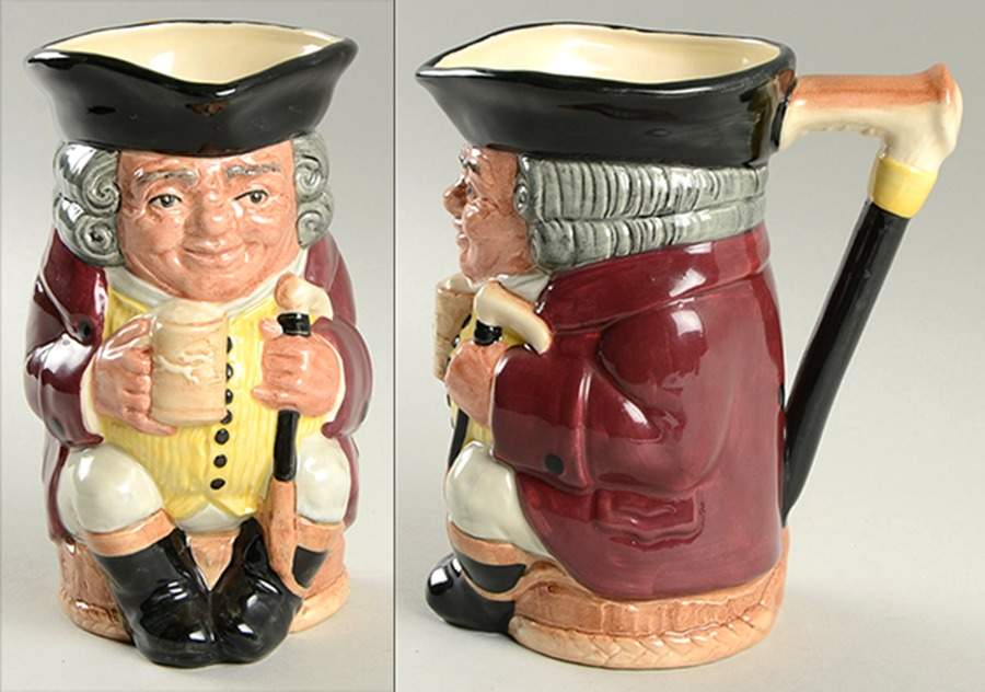 Character Toby Jug Jolly Toby-White Breeches-Medium - Boxed by Royal Doulton-1