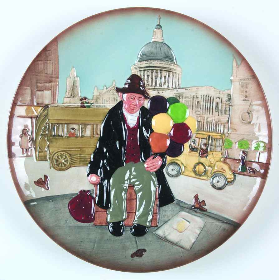 Character Plates Balloon Man - Boxed by Royal Doulton-1