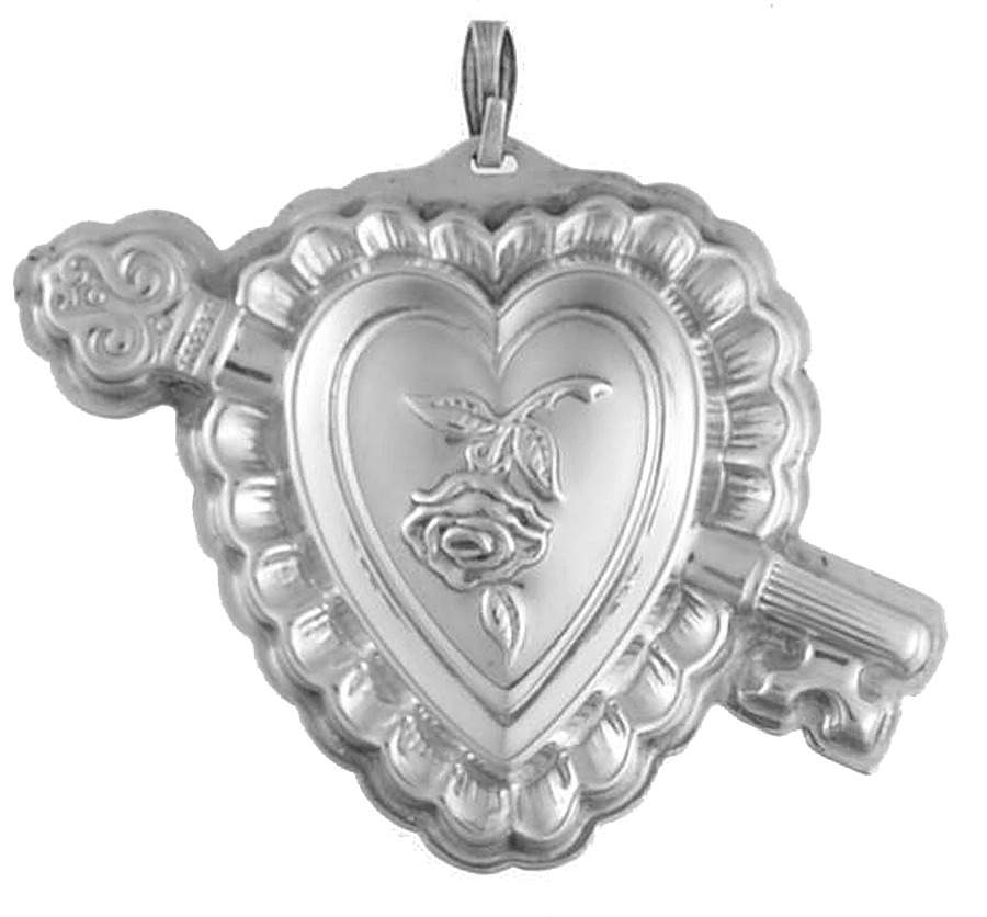 Sterling Medallions and Whistles Key To My Heart - No Box by Reed & Barton-1