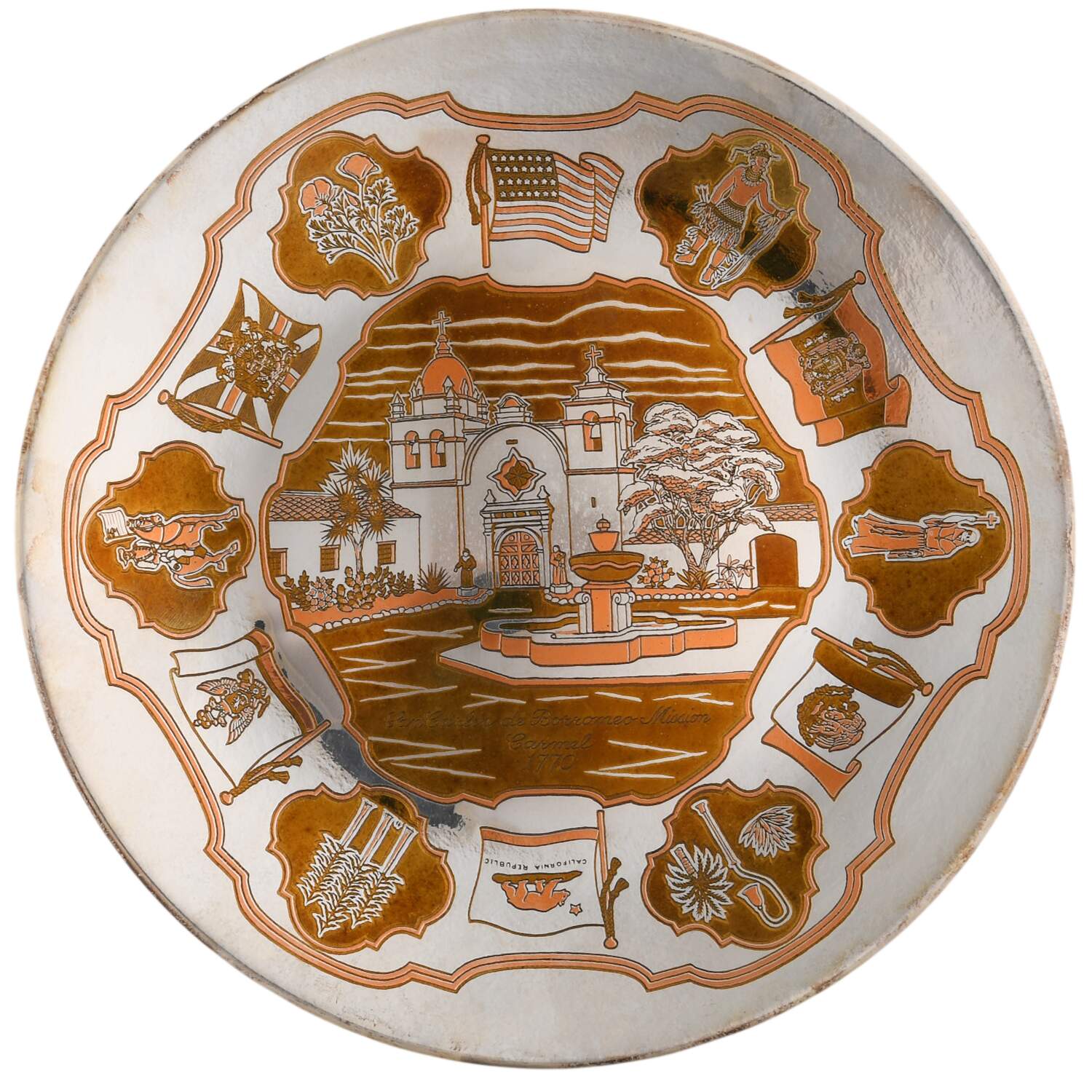 Reed & Barton Plate California- The Mission Trail  - Boxed by Reed & Barton-1