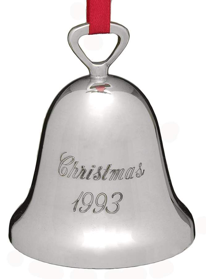 Silverplate Christmas Bell Christmas 1993 - Boxed by Reed & Barton-1