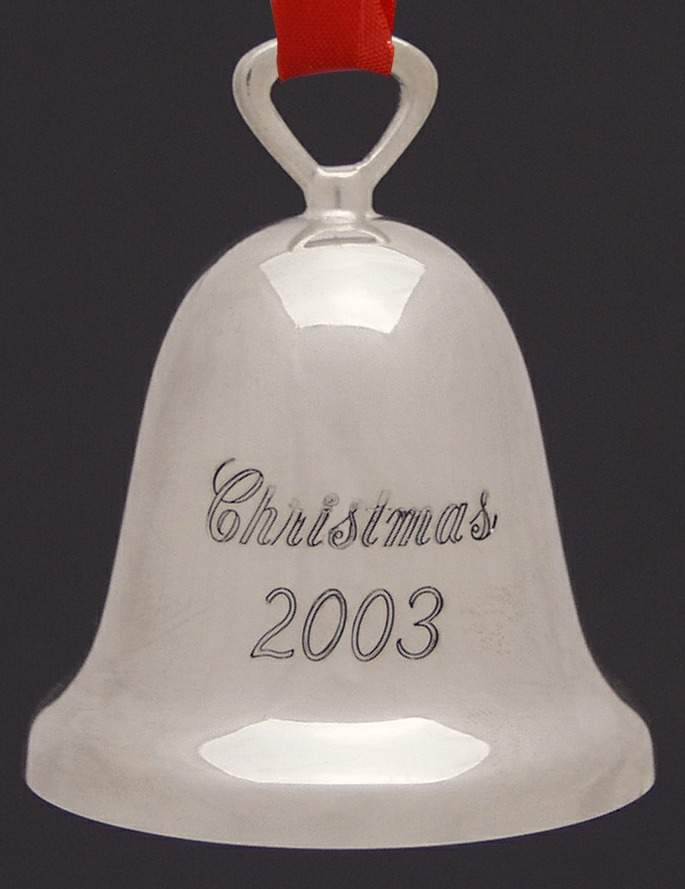 Silverplate Christmas Bell Christmas 2003 - No Box by Reed & Barton-1