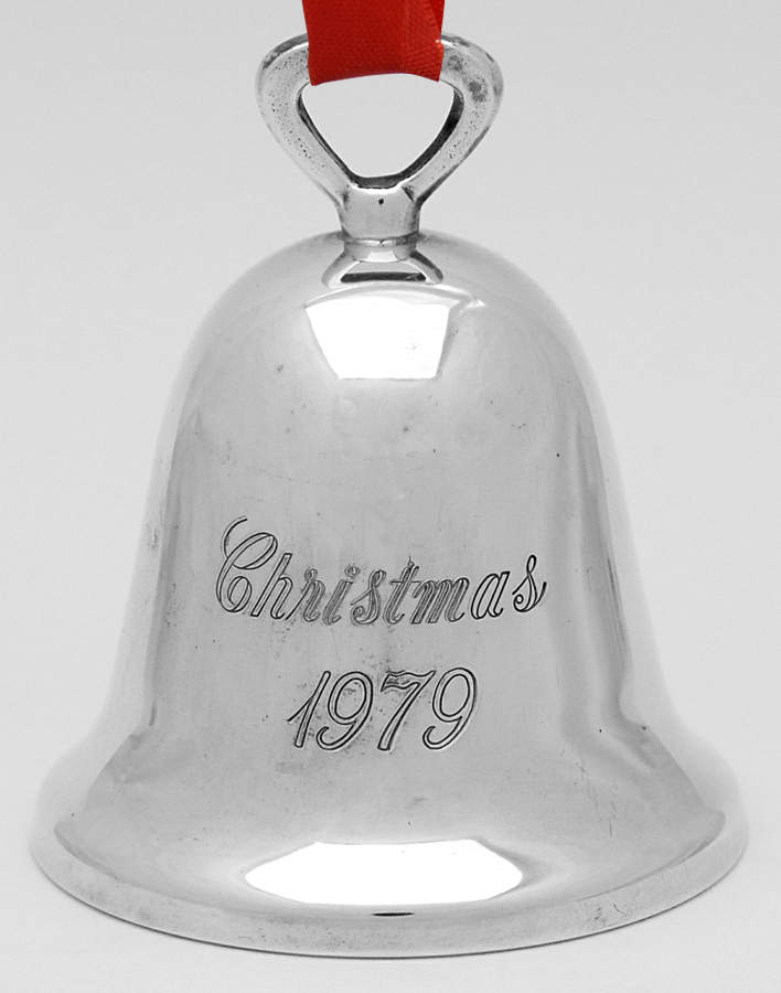 Silverplate Christmas Bell Christmas 1979 - No Box by Reed & Barton-1