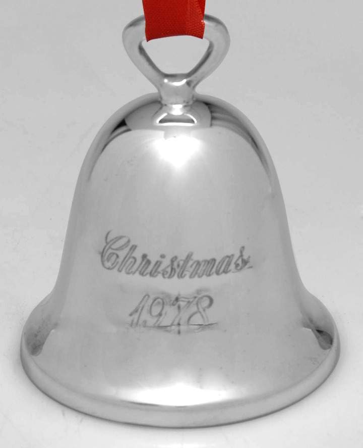 Silverplate Christmas Bell Christmas 1978 - No Box by Reed & Barton-1