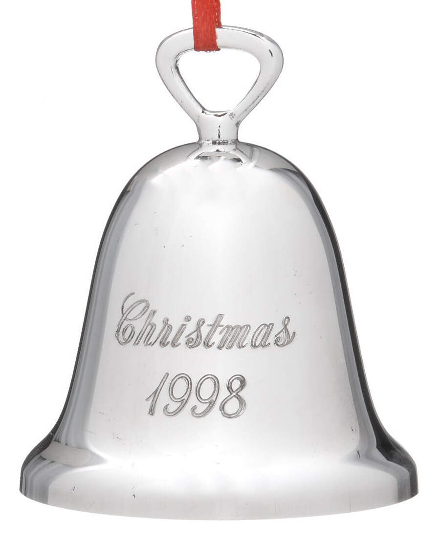 Silverplate Christmas Bell Christmas 1998 - Boxed by Reed & Barton-1