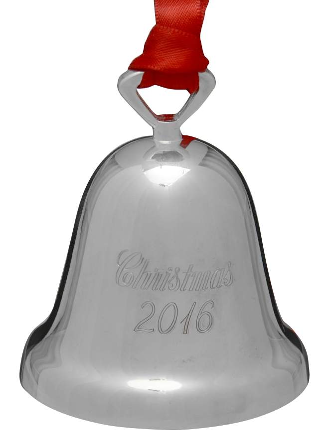 Silverplate Christmas Bell Christmas 2016 - No Box by Reed & Barton-1