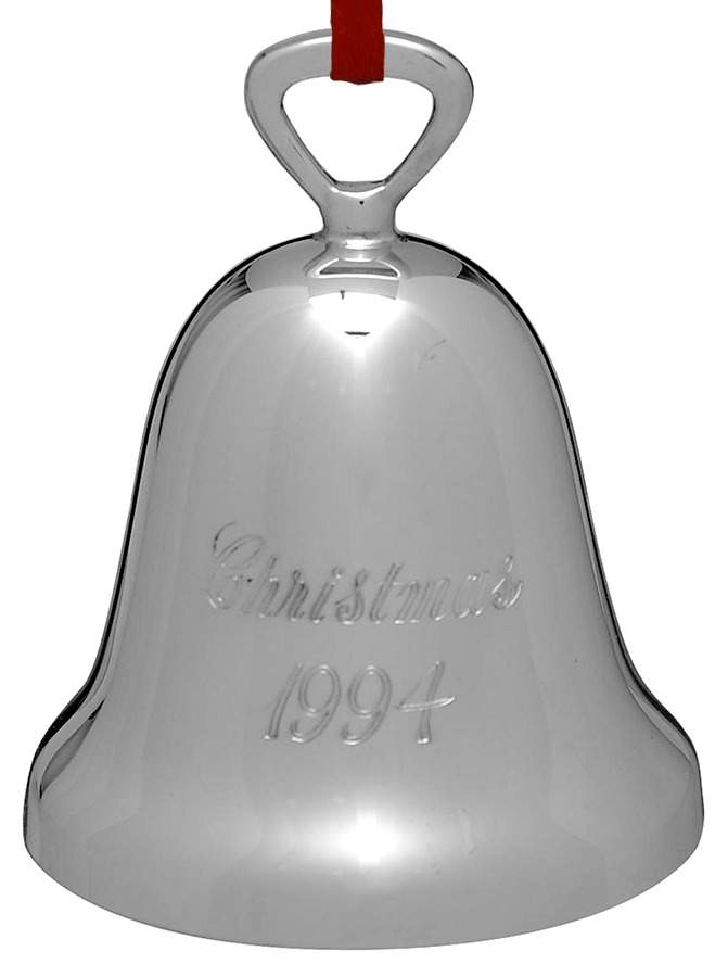 Silverplate Christmas Bell Christmas 1994 - Boxed by Reed & Barton-1