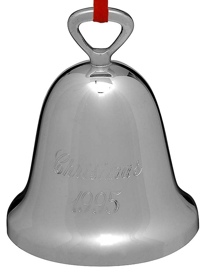 Silverplate Christmas Bell Christmas 1995 - Boxed by Reed & Barton-1