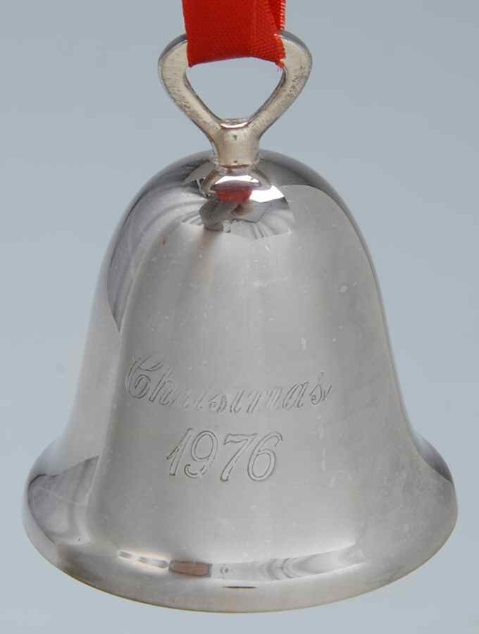 Silverplate Christmas Bell Christmas 1976 - No Box by Reed & Barton-1