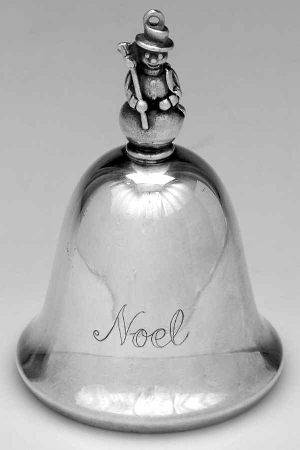 Noel-Musical Bell Jingle Bells-Snowman - Boxed by Reed & Barton-1