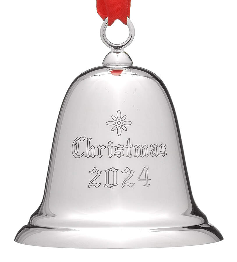 Sterling Christmas Bell 2024-Sterling Bell 40th Edition - Boxed by Reed & Barton-1