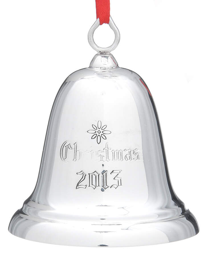 Sterling Christmas Bell 2013-Sterling Bell 29th Edition - Boxed by Reed & Barton-1