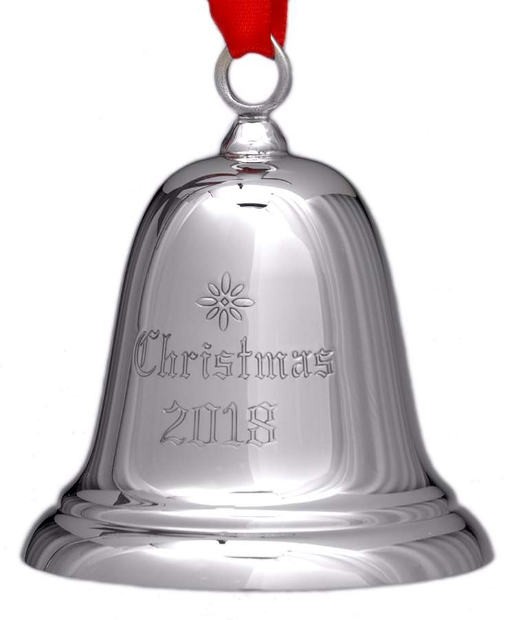Sterling Christmas Bell 2018-Sterling Bell 34th Edition - Boxed by Reed & Barton-1