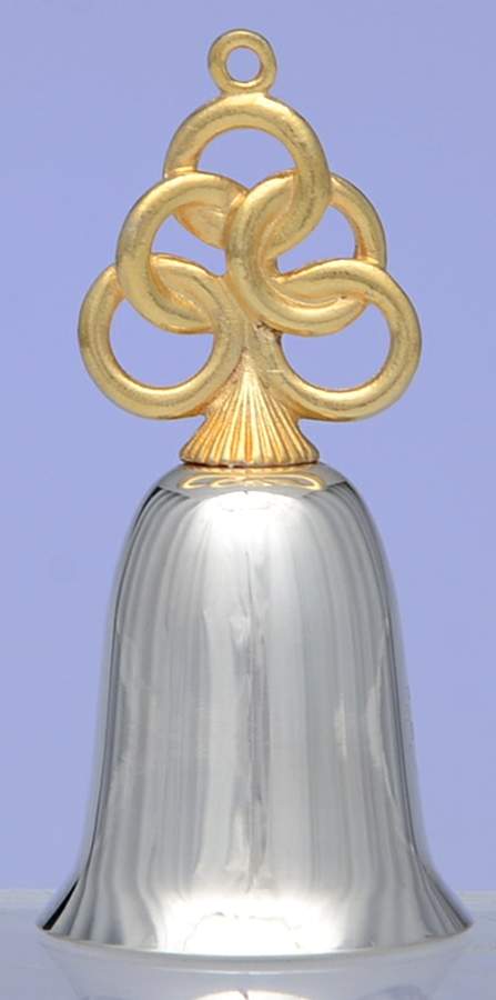 Twelve Days of Christmas-Bell 5 Gold Rings - No Box by Reed & Barton-1