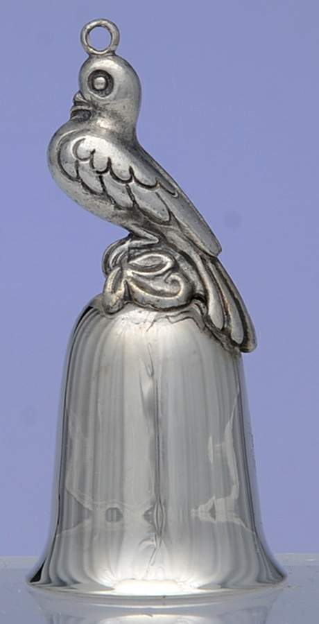 Twelve Days of Christmas-Bell Two Turtledoves - No Box by Reed & Barton-1
