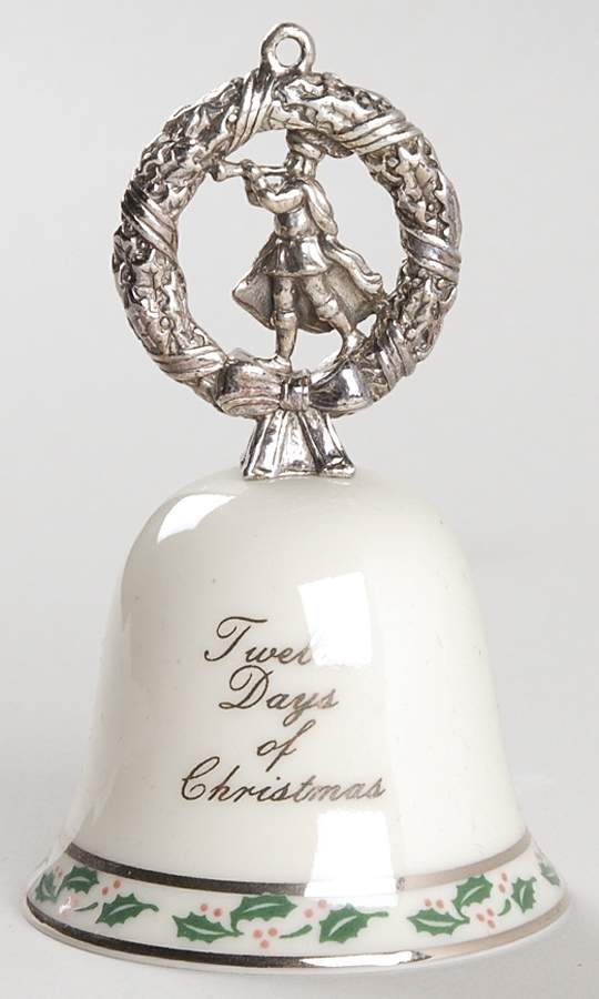 Twelve Days of Christmas Bell #2 11 Pipers Piping - Boxed by Reed & Barton-1