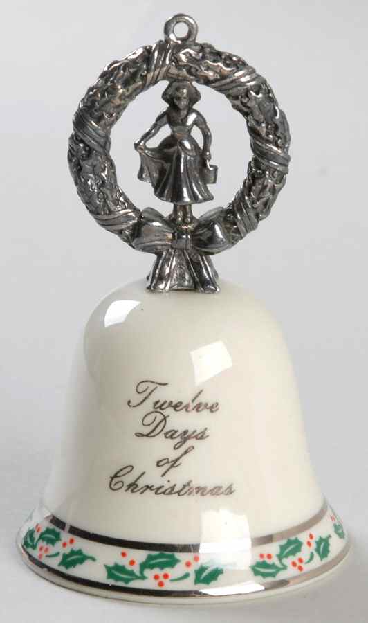 Twelve Days of Christmas Bell #2 8 Maids A Milking - Boxed by Reed & Barton-1