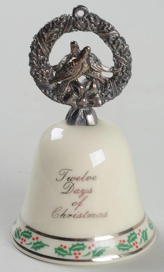 Twelve Days of Christmas Bell #2 2 Turtledoves - Boxed by Reed & Barton-1