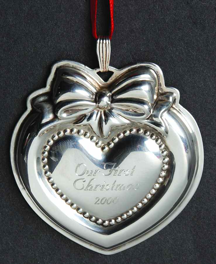 Our First Christmas Our First Christmas-Heart - No Box by Reed & Barton-1
