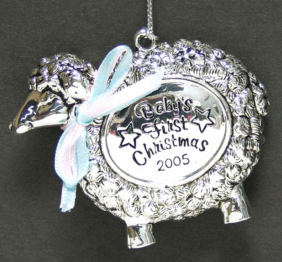 Babys First Christmas-Silverplate Lamb - Boxed by Reed & Barton-1