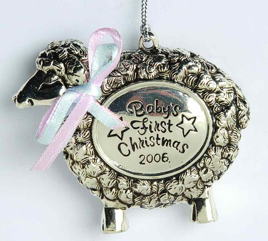 Babys First Christmas-Silverplate Lamb - Boxed by Reed & Barton-1