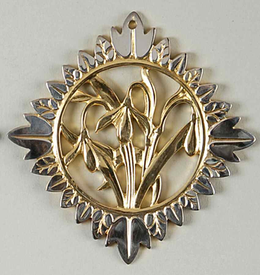 Flora of Christmas Snow Drop - No Box by Reed & Barton-1