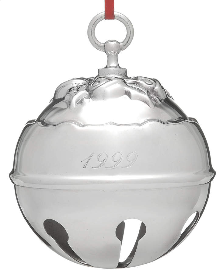 Holly Bell Ornament 1999 Holly Bell-Silverplate - Boxed by Reed & Barton-1