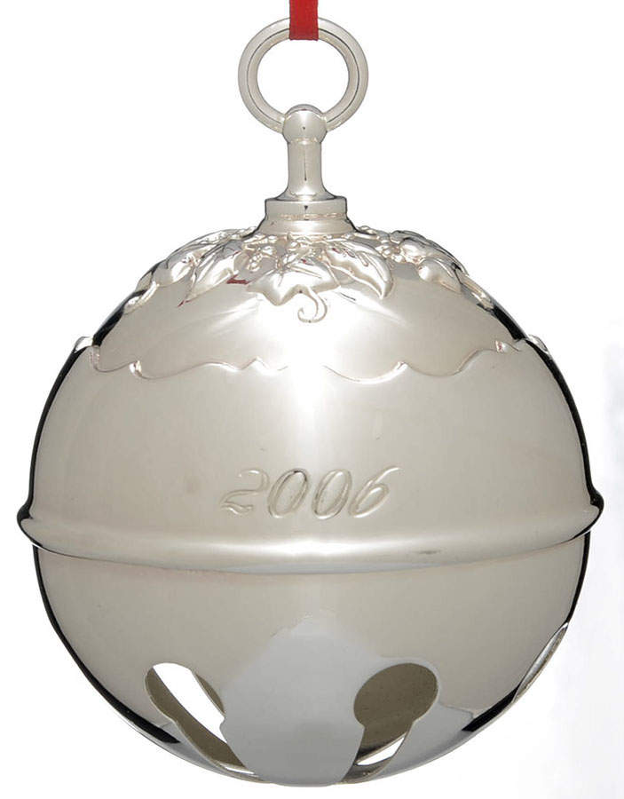 Holly Bell Ornament 2006 Holly Bell-Silverplate - Boxed by Reed & Barton-1