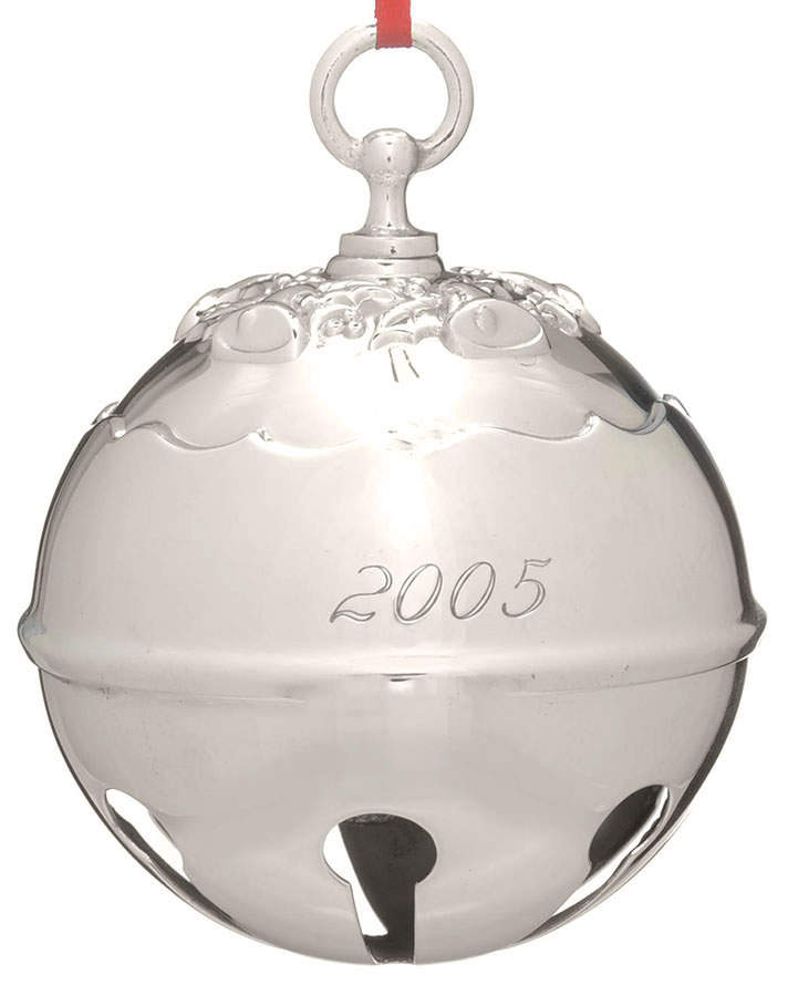 Holly Bell Ornament 2005 Holly Bell-Silverplate - No Box by Reed & Barton-1