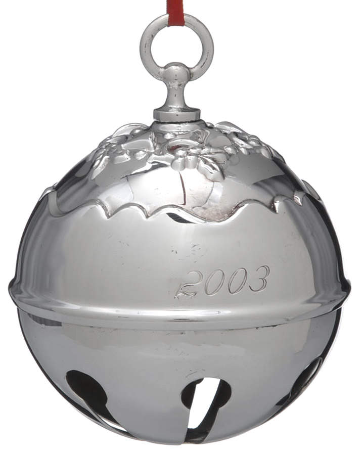 Holly Bell Ornament 2003 Holly Bell-Silverplate - Boxed by Reed & Barton-1