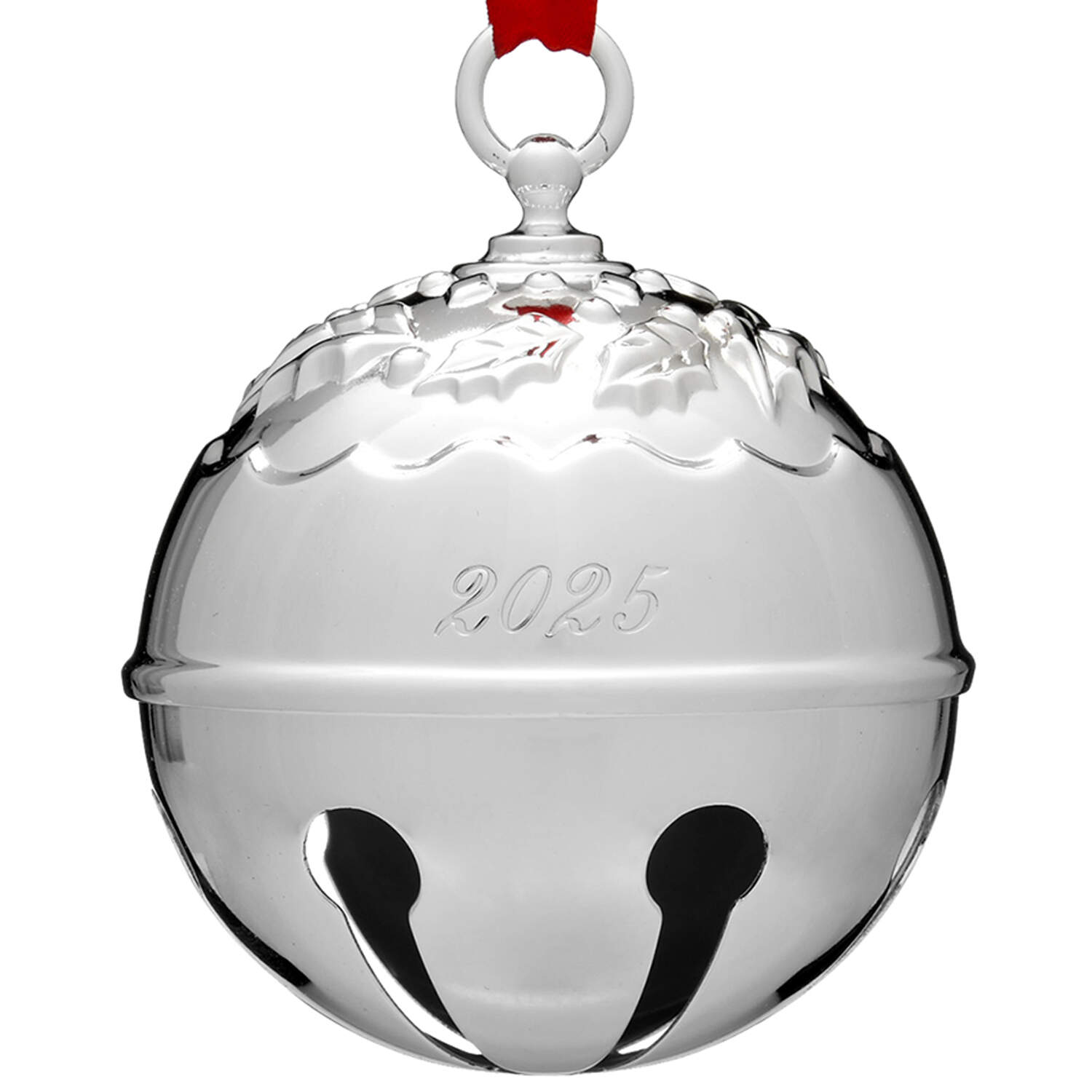 Holly Bell Ornament 2025-Holly Bell Silverplate - No Box by Reed & Barton-1