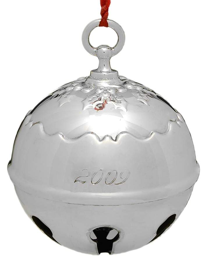 Holly Bell Ornament 2009 Holly Bell-Silverplate - No Box by Reed & Barton-1