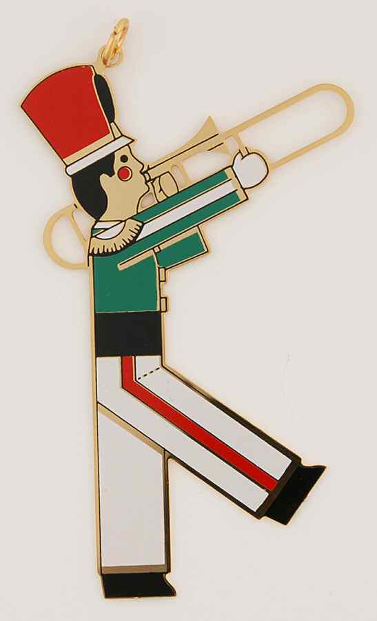 Marching Band Ornaments Trombonist - Boxed by Reed & Barton-1