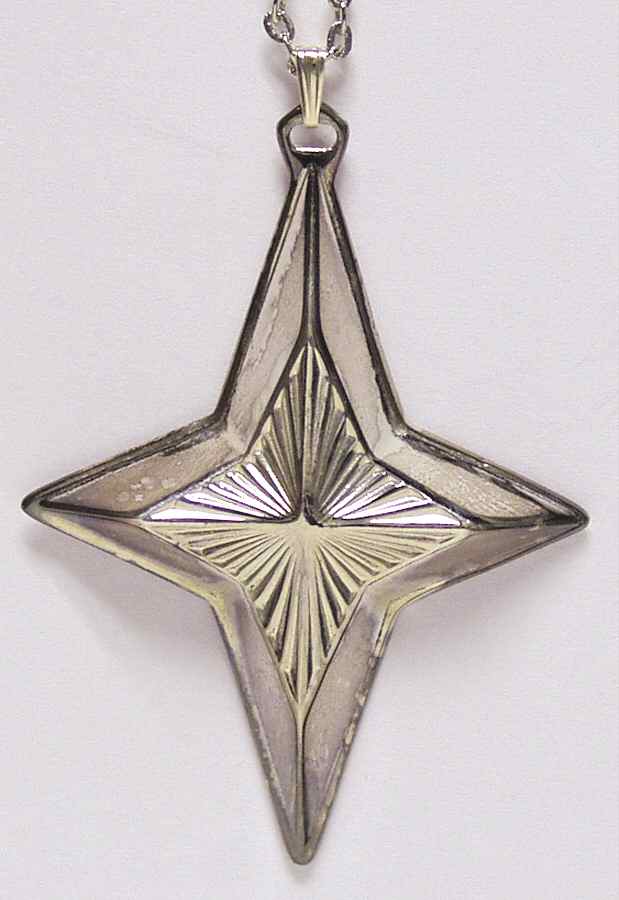 Christmas Star-Silverplate Christmas Star-Four Point - With Box by Reed & Barton-1