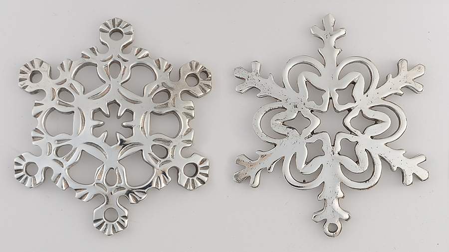 Snowflakes Snowflake-Pair - Boxed by Reed & Barton-1