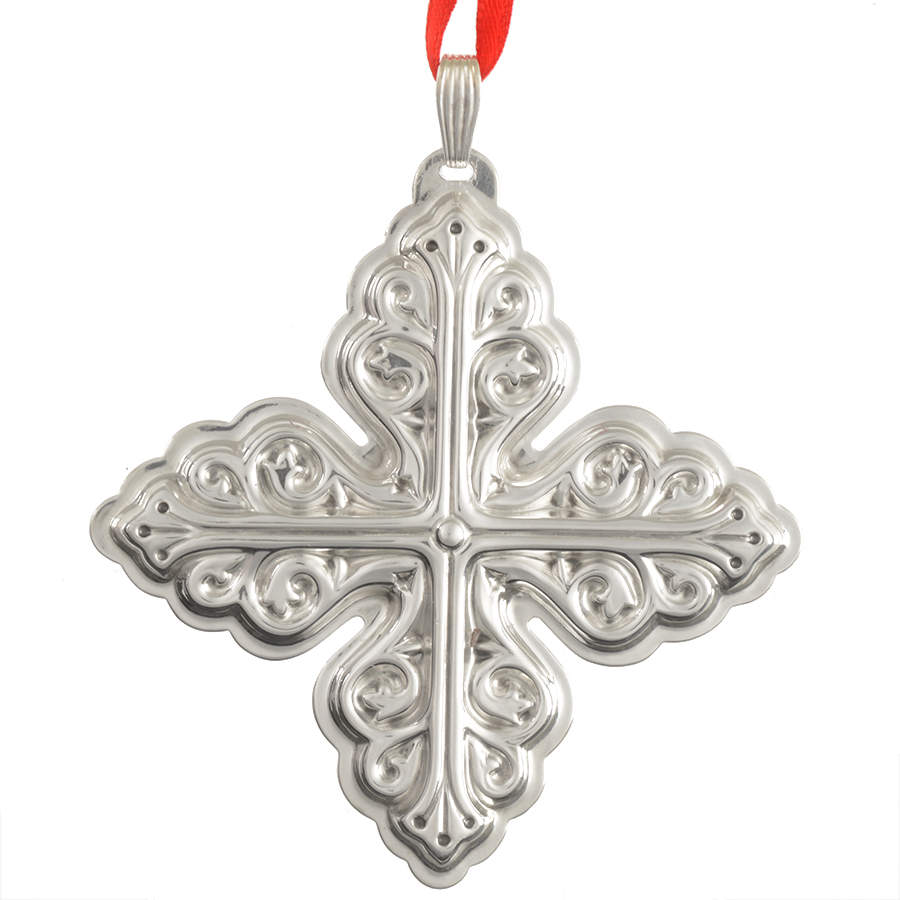Christmas Cross-Sterling 1978-Sterling Cross - No Box by Reed & Barton-1