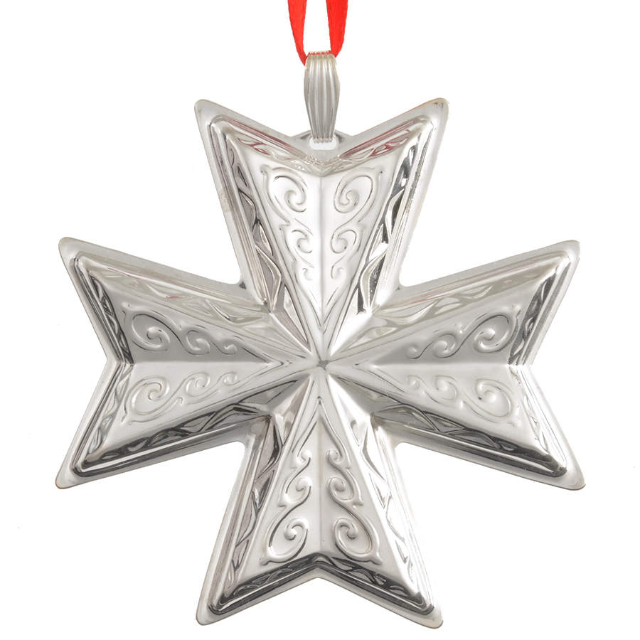 Christmas Cross-Sterling 1977-Sterling Cross - Boxed by Reed & Barton-1