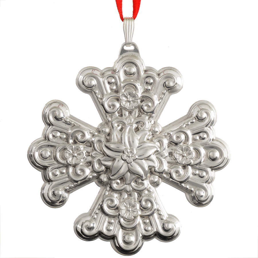 Christmas Cross-Sterling 1974-Sterling Cross - Boxed by Reed & Barton-1