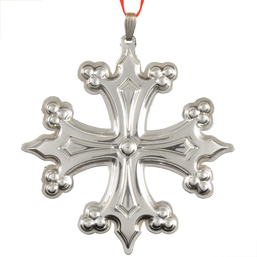 Christmas Cross-Sterling 1998-Sterling Cross - Boxed by Reed & Barton-1