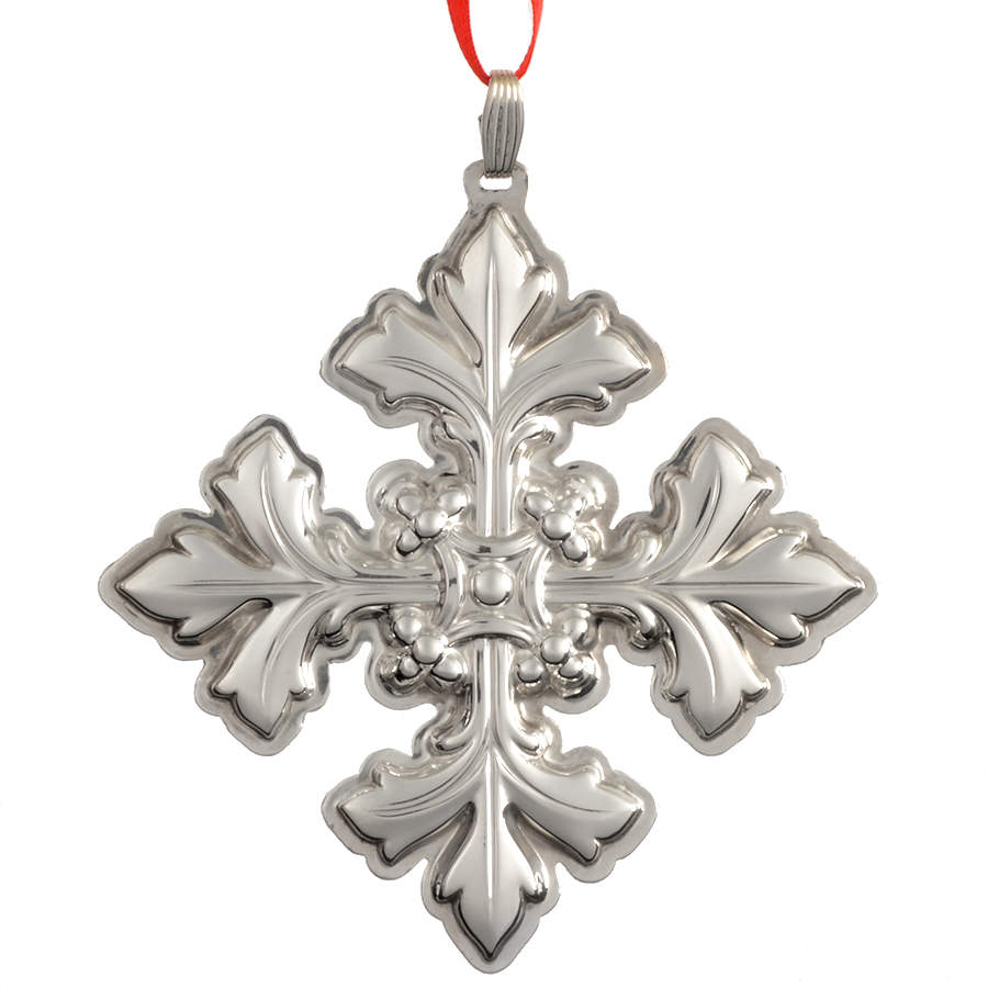 Christmas Cross-Sterling 1997-Sterling Cross - Boxed by Reed & Barton-1