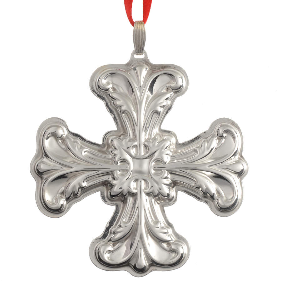 Christmas Cross-Sterling 1994-Sterling Cross - Boxed by Reed & Barton-1