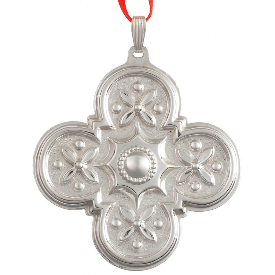 Christmas Cross-Sterling 1986-Sterling Cross - With Box by Reed & Barton-1
