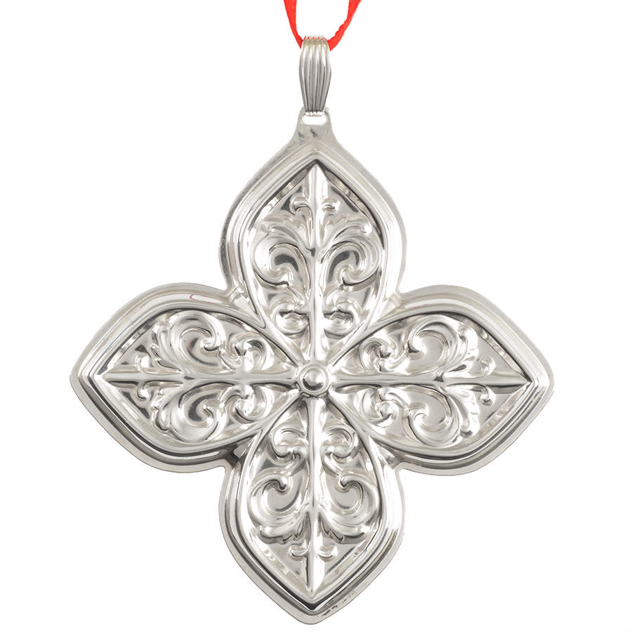 Christmas Cross-Sterling 1984-Sterling Cross - Boxed by Reed & Barton-1