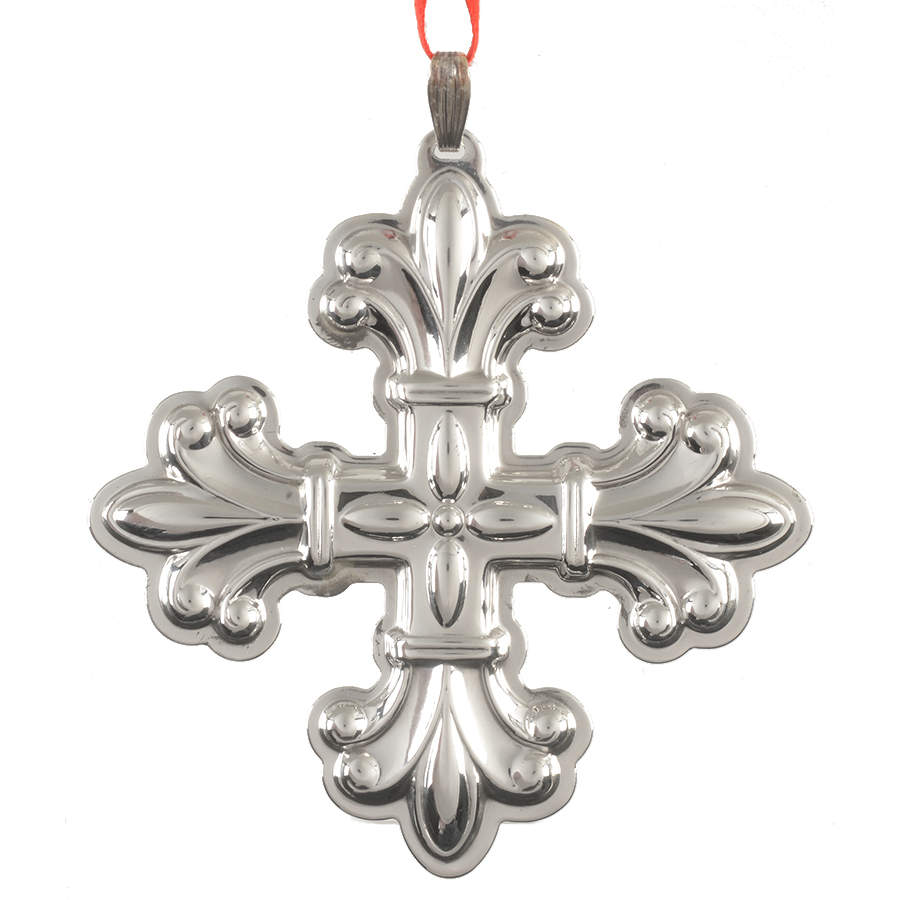 Christmas Cross-Sterling 2011-41st Edition Sterling Cross - No Box by Reed & Barton-1