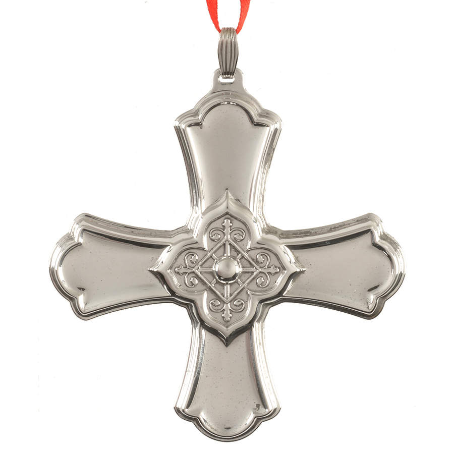 Christmas Cross-Sterling 2004-Sterling Cross - No Box by Reed & Barton-1