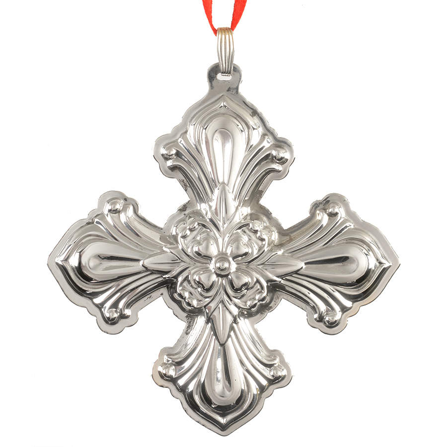 Christmas Cross-Sterling 2000-Sterling Cross - No Box by Reed & Barton-1