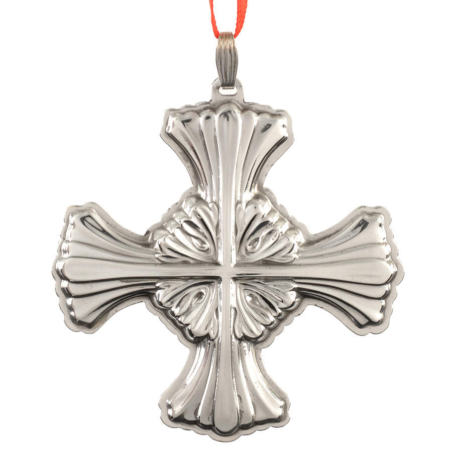 Christmas Cross-Sterling 1992-Sterling Cross - No Box by Reed & Barton-1