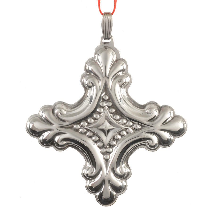 Christmas Cross-Sterling 1990-Sterling Cross - No Box by Reed & Barton-1