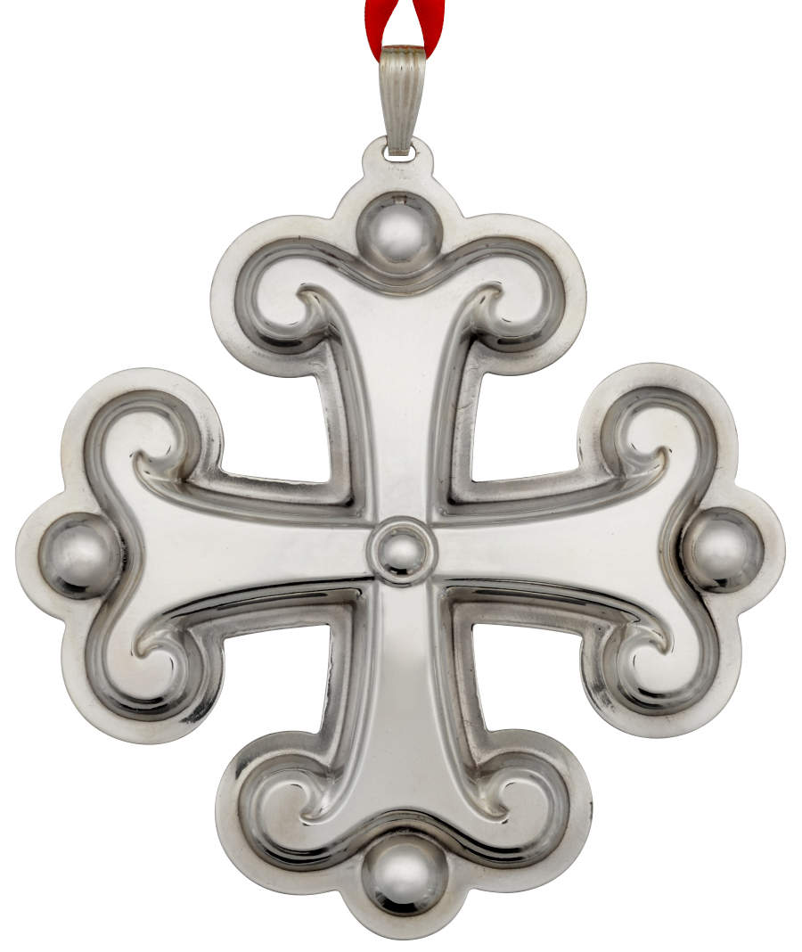 Christmas Cross-Sterling 2015-45th Edition Sterling Cross - No Box by Reed & Barton-1